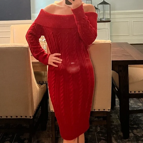 Guess Cable Knit Dress